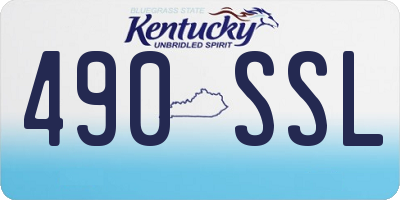 KY license plate 490SSL