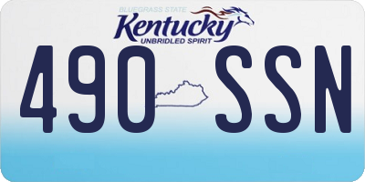 KY license plate 490SSN
