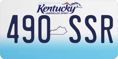 KY license plate 490SSR