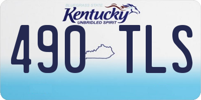 KY license plate 490TLS