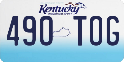 KY license plate 490TOG