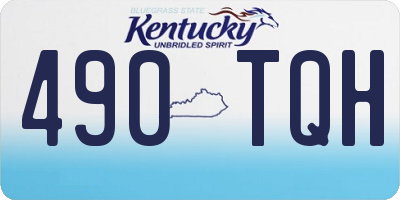 KY license plate 490TQH