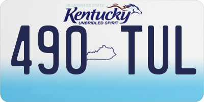 KY license plate 490TUL