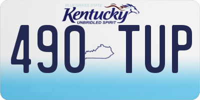 KY license plate 490TUP