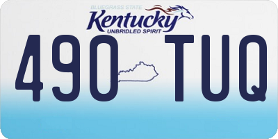 KY license plate 490TUQ