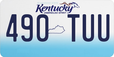 KY license plate 490TUU