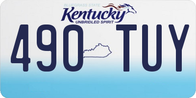 KY license plate 490TUY