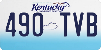 KY license plate 490TVB