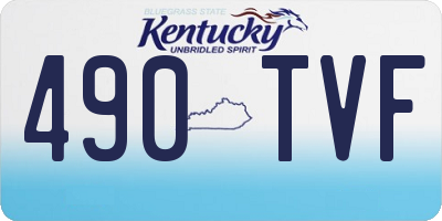 KY license plate 490TVF