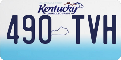 KY license plate 490TVH