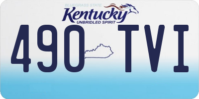 KY license plate 490TVI