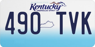 KY license plate 490TVK