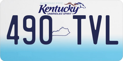 KY license plate 490TVL