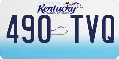 KY license plate 490TVQ