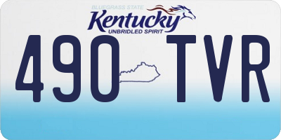 KY license plate 490TVR