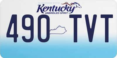 KY license plate 490TVT