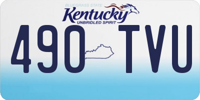 KY license plate 490TVU