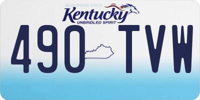 KY license plate 490TVW