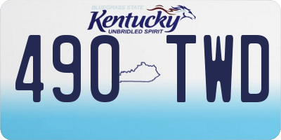 KY license plate 490TWD