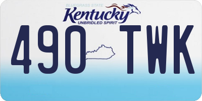 KY license plate 490TWK