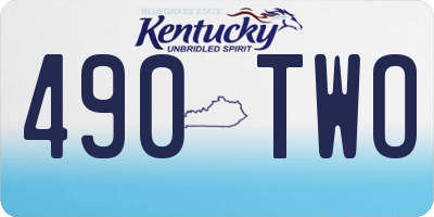KY license plate 490TWO