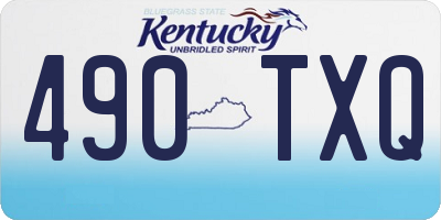 KY license plate 490TXQ