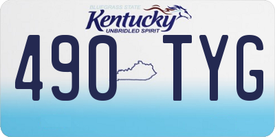 KY license plate 490TYG