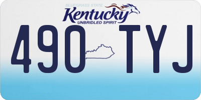 KY license plate 490TYJ