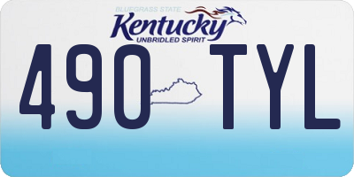 KY license plate 490TYL
