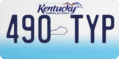 KY license plate 490TYP