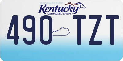 KY license plate 490TZT