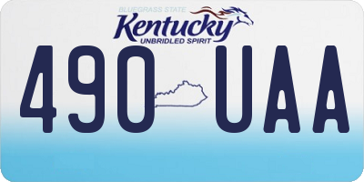 KY license plate 490UAA