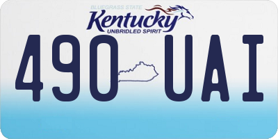 KY license plate 490UAI