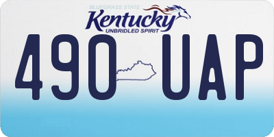 KY license plate 490UAP