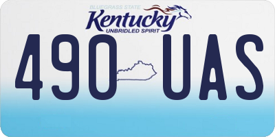 KY license plate 490UAS