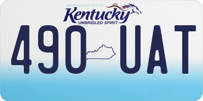 KY license plate 490UAT