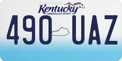 KY license plate 490UAZ