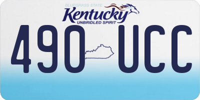 KY license plate 490UCC