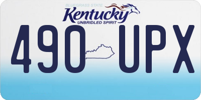 KY license plate 490UPX