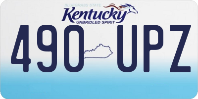 KY license plate 490UPZ