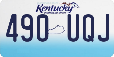 KY license plate 490UQJ