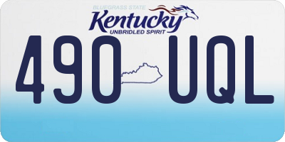 KY license plate 490UQL