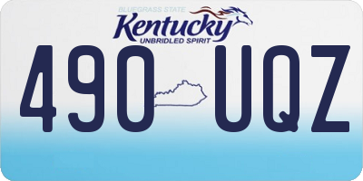 KY license plate 490UQZ