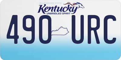 KY license plate 490URC