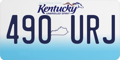 KY license plate 490URJ