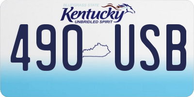 KY license plate 490USB