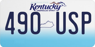 KY license plate 490USP