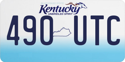 KY license plate 490UTC