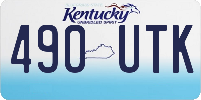 KY license plate 490UTK