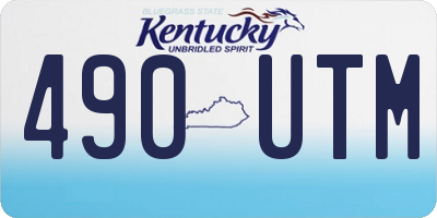 KY license plate 490UTM